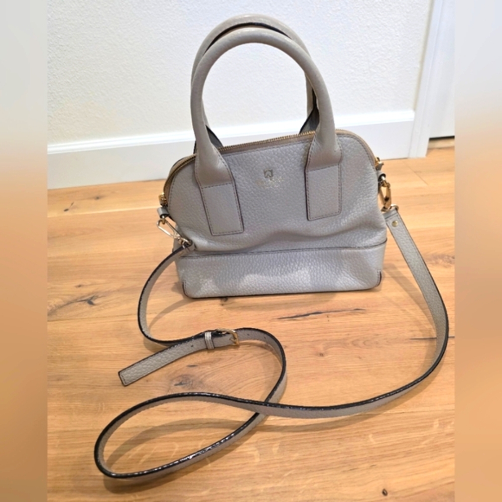 Kate Spade Gray Leather Handbag